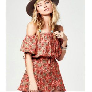 Free People Electric Love Crop and Skirt Set